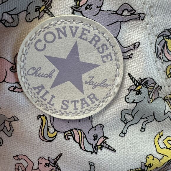 Converse Unicorn Chuck Taylor All Star Hi Top Sneakers Kid Size 4 - Picture 4 of 8